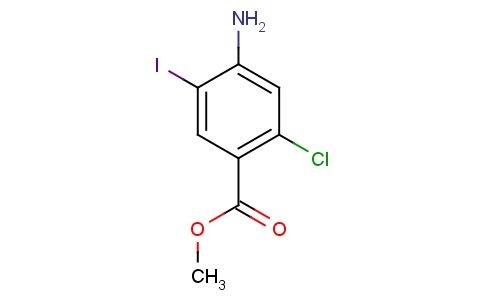 4-氨基-2-氯-5-碘苯甲酸甲酯