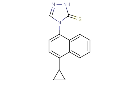 4-(4-环丙基萘-1-基)-4H-1,2,4-三唑-3-硫醇