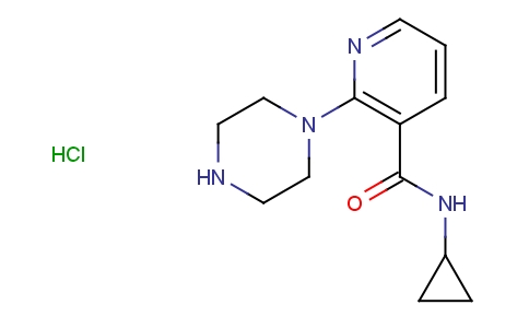 N-Cyclopropyl-2-(1-piperazinyl)nicotinamide hydrochloride