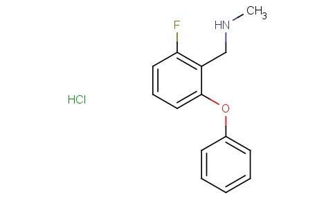 2-氟-N-甲基-6-苯氧基苄胺盐酸盐