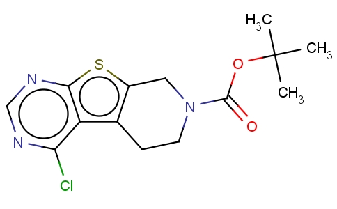 tert-butyl 4-chloro-5,6-dihydropyrido[4',3':4,5]thieno[2,3-d]pyrimidine-7(8H)-carboxylate7(6H)-carboxylic acid