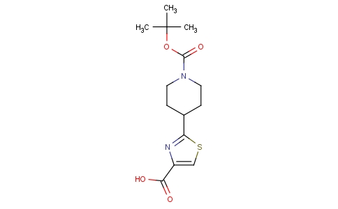 2-（1-（叔丁氧羰基）-4-哌啶基）-4-噻唑甲酸