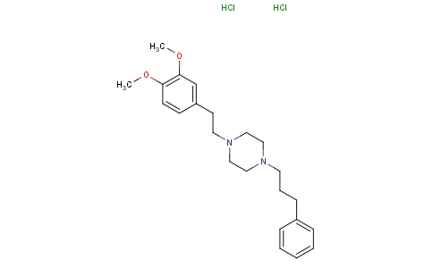 1-（3，4-二甲氧基苯乙基）-4-（3-苯丙基）哌嗪双盐酸盐