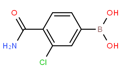 4-氨甲酰基-3-氯苯基硼酸