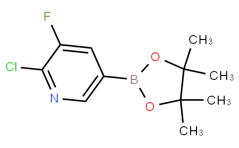 2-chloro-3-fluoro-5-(4,4,5,5-tetramethyl-1,3,2-dioxaborolan-2-yl)pyridine