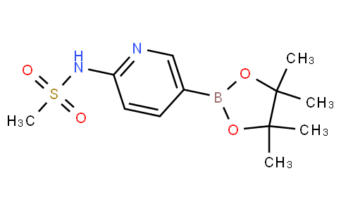 N-(5-(4,4,5,5-四甲基-1,3,2-二氧杂环戊硼烷-2-基)吡啶-2-基)甲烷磺酰胺