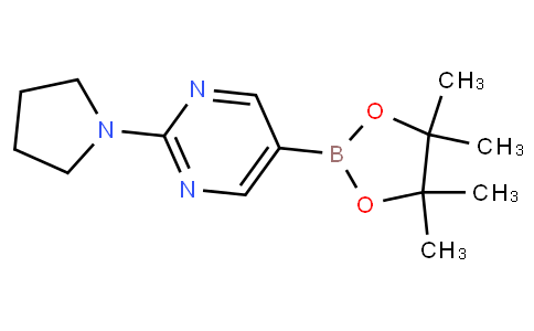 2-(pyrrolidin-1-yl)-5-(4,4,5,5-tetramethyl-1,3,2-dioxaborolan-2-yl)pyrimidine