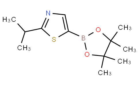 2-isopropyl-5-(4,4,5,5-tetramethyl-1,3,2-dioxaborolan-2-yl)thiazole