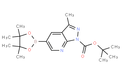 tert-butyl 3-methyl-5-(4,4,5,5-tetramethyl-1,3,2-dioxaborolan-2-yl)-1H-pyrazolo[3,4-b]pyridine-1-carboxylate