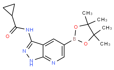 环丙酰胺,N-[5-(4,4,5,5-四甲基-1,3,2-二氧杂环戊硼烷-2-基)-1H-吡唑并[3,4-B]吡啶-3-基]-