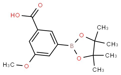 3-methoxy-5-(4,4,5,5-tetramethyl-1,3,2-dioxaborolan-2-yl)benzoic acid