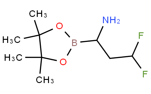 3,3-difluoro-1-(4,4,5,5-tetramethyl-1,3,2-dioxaborolan-2-yl)propan-1-amine