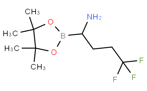 4,4,4-trifluoro-1-(4,4,5,5-tetramethyl-1,3,2-dioxaborolan-2-yl)butan-1-amine