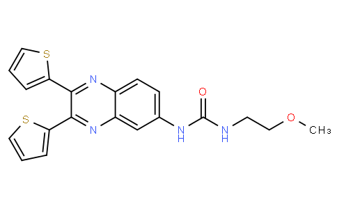 1-(2,3-di(thiophen-2-yl)quinoxalin-6-yl)-3-(2-methoxyethyl)urea