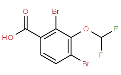 2,4-dibromo-3-(difluoromethoxy)benzoic acid