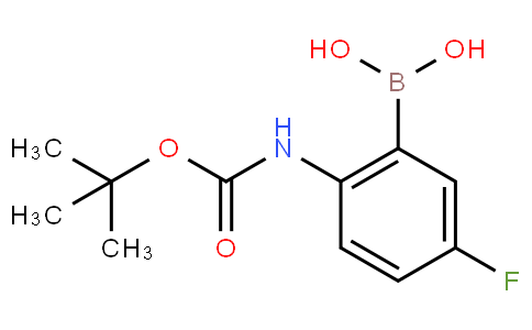 2-(tert-butoxycarbonylamino)-5-fluorophenylboronic acid