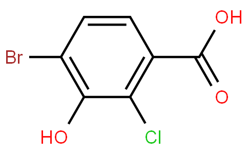4-bromo-2-chloro-3-hydroxybenzoic acid