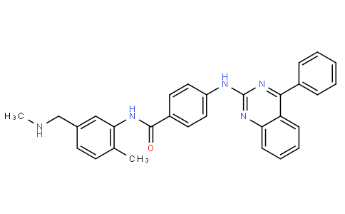 N-[2-甲基-5-[(甲基氨基)甲基]苯基]-4-[(4-苯基喹唑啉-2-基)氨基]苯甲酰胺