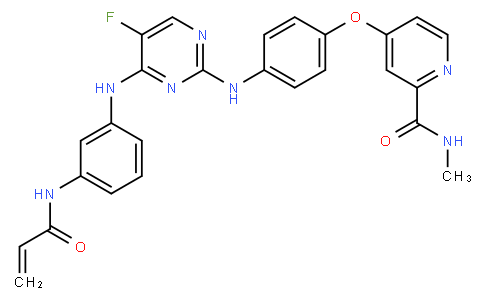 4-[4-[[5-氟-4-[[3-[(1-氧代-2-丙烯-1-基)氨基]苯基]氨基]-2-嘧啶基]氨基]苯氧基]-N-甲基-2-吡啶甲酰胺