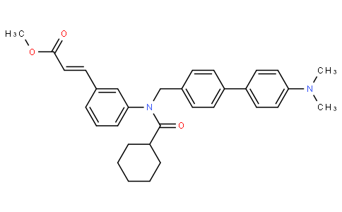 (E)-methyl 3-(3-(N-((4'-(dimethylamino)-[1,1'-biphenyl]-4-yl)methyl)cyclohexanecarboxamido)phenyl)acrylate