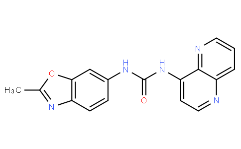 1-(2-methylbenzo[d]oxazol-6-yl)-3-(1,5-naphthyridin-4-yl)urea