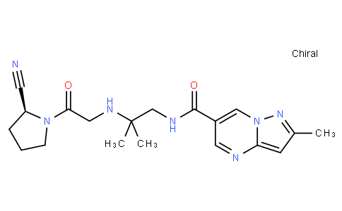 (S)-N-(2-((2-(2-cyanopyrrolidin-1-yl)-2-oxoethyl)amino)-2-methylpropyl)-2-methylpyrazolo[1,5-a]pyrimidine-6-carboxamide