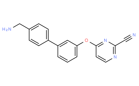 4-((4'-(aminomethyl)-[1,1'-biphenyl]-3-yl)oxy)pyrimidine-2-carbonitrile