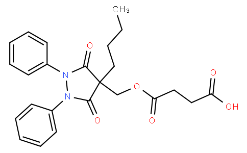 4-((4-butyl-3,5-dioxo-1,2-diphenylpyrazolidin-4-yl)methoxy)-4-oxobutanoic acid