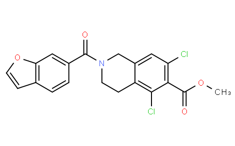 Methyl 2-(benzofuran-6-carbonyl)-5,7-dichloro-1,2,3,4-tetrahydroisoquinoline-6-carboxylate