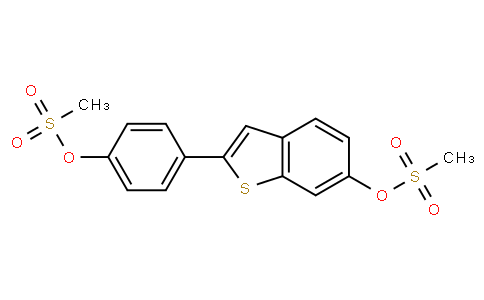 4-(6-(Methylsulfonyloxy)benzo[b]thiophen-2-yl)phenyl methanesulfonate