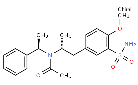 N-((R)-1-(4-methoxy-3-sulfamoylphenyl)propan-2-yl)-N-((R)-1-phenylethyl)acetamide