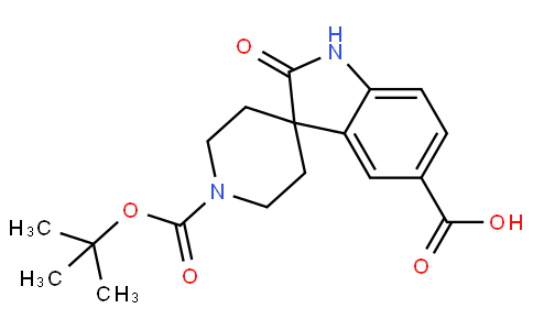 1'-(tert-butoxycarbonyl)-2-oxospiro[indoline-3,4'-piperidine]-5-carboxylic acid