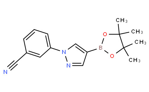 3-(4-(4,4,5,5-tetramethyl-1,3,2-dioxaborolan-2-yl)-1H-pyrazol-1-yl)benzonitrile