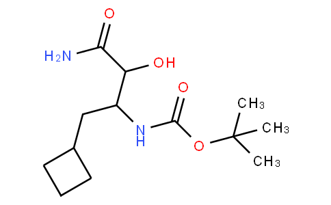 tert-butyl N-(4-amino-1-cyclobutyl-3-hydroxy-4-oxobutan-2-yl)carbamate