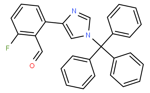 2-氟-6-（1-三苯甲基-1H-咪唑-4-基）苯甲醛