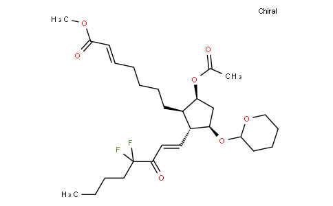 (E)-methyl 7-((1R,2R,3R,5S)-5-acetoxy-2-((E)-4,4-difluoro-3-oxooct-1-en-1-yl)-3-((tetrahydro-2H-pyran-2-yl)oxy)cyclopentyl)hept-2-enoate