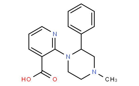 1-(3-羧基吡啶-2-基)-2-苯基-4-甲基哌嗪