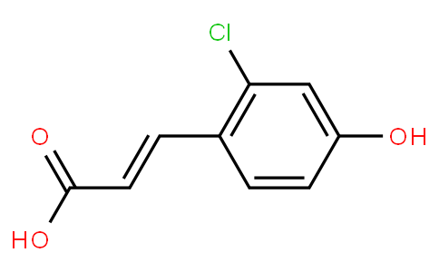 (E)-3-(2-氯-4-羟基苯基)丙烯酸