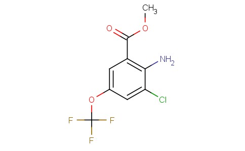 2-amino-3-chloro-5-(trifluoromethoxy)benzoic acid methyl ester