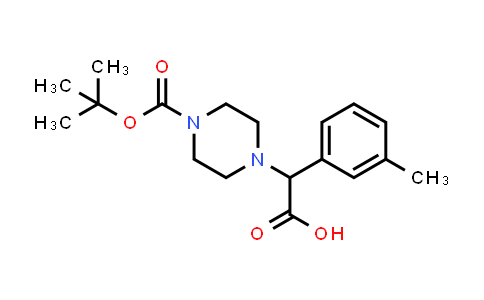 2-(4-(tert-Butoxycarbonyl)piperazin-1-yl)-2-(m-tolyl)acetic acid