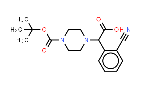 2-(4-Boc-piperazinyl)-α-(2-cyano-phenyl)acetic acid