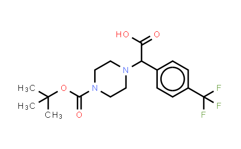 2-(4-Boc-piperazinyl)-α-(4-trifluoromethyl-phenyl)acetic acid