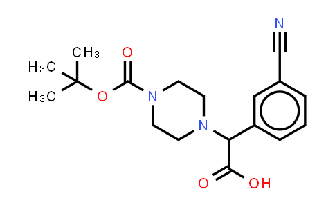 2-(4-Boc-piperazinyl)-α-(3-cyano-phenyl)acetic acid