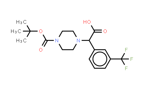 2-(4-Boc-piperazinyl)-α-(3-trifluoromethyl-phenyl)acetic acid