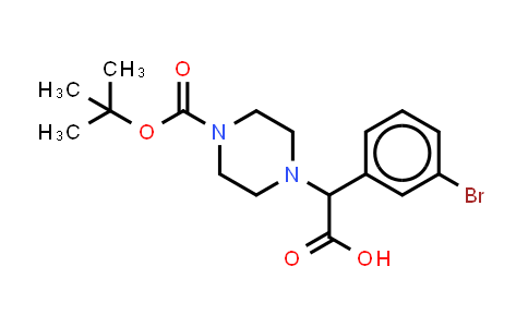 2-(4-Boc-piperazinyl)-α-(3-bromo-phenyl)acetic acid