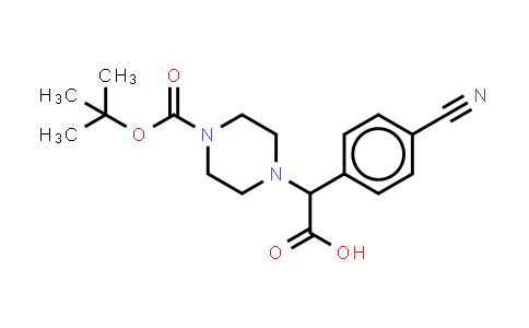 2-(4-Boc-piperazinyl)-α-(4-cyano-phenyl)acetic acid