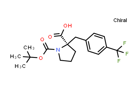 Boc-(R)-α-(4-trifluoromethyl-benzyl)-proline