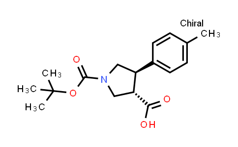 (3S,4R)-1-(tert-Butoxycarbonyl)-4-(p-tolyl)pyrrolidine-3-carboxylic acid