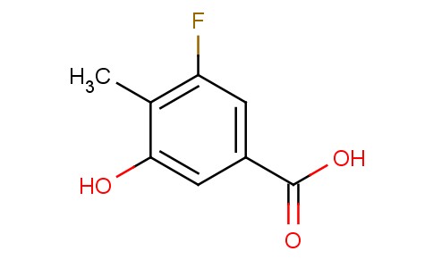 3-氟-4-甲基-5-羟基苯甲酸