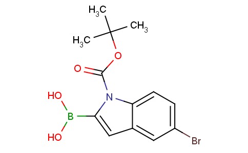 1-BOC-5-溴吲哚-2-硼酸